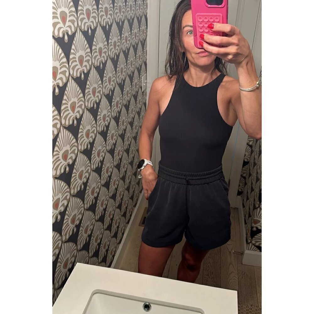 SKIMS Fits Everybody High Neck Bodysuit in Onyx Black Size XX-Small - Picture 14 of 16